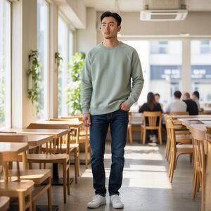 UNFEIGNED Sweatshirt Mint Green XL